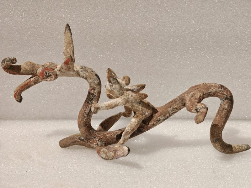 东汉 彩绘灰陶三层多枝灯 - 图98
