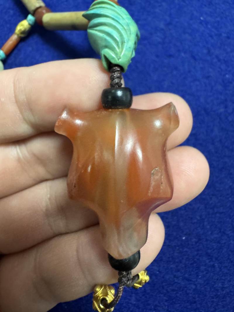 舊玉管、南紅瑪瑙、綠松石串飾 - 图17