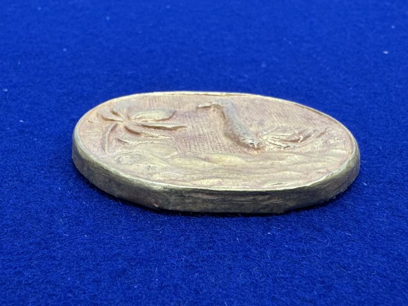元-明 金質荷塘圖帶板一套十件 - 图58