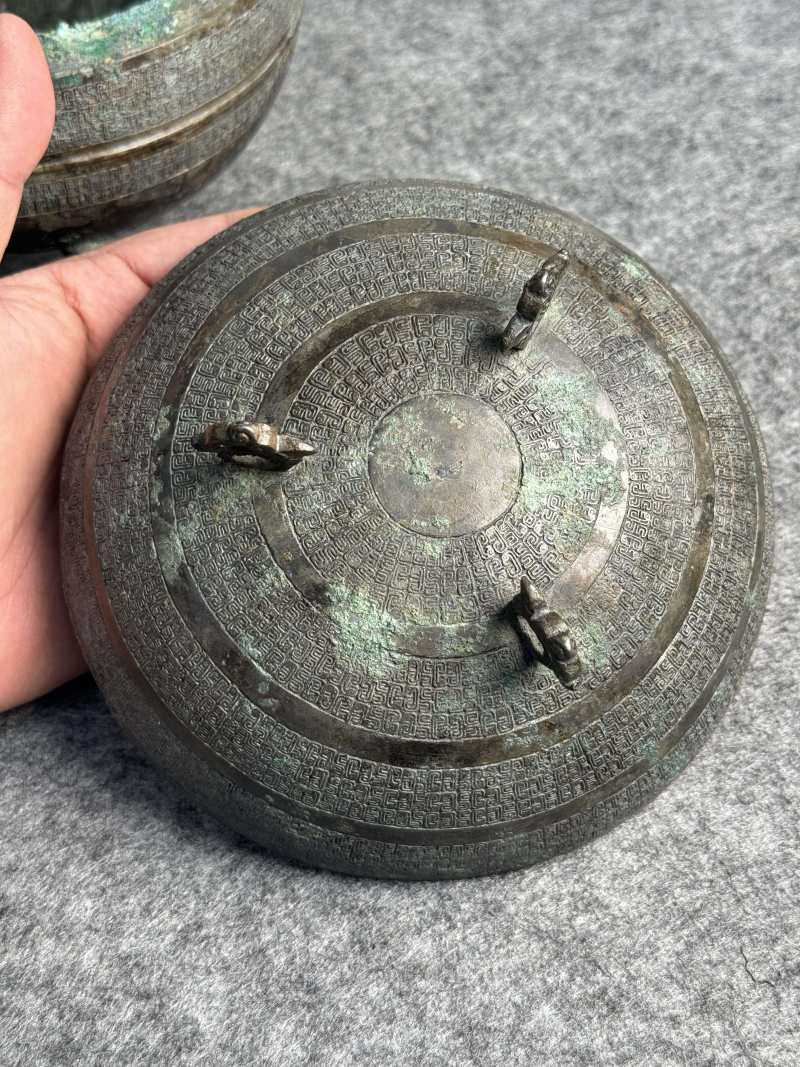 青銅蟠虺紋蓋鼎 - 图8