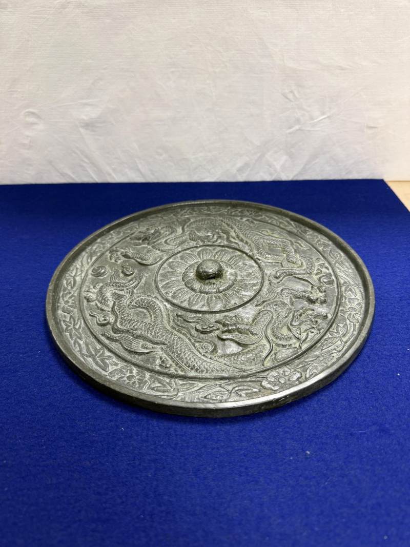 銅雙龍紋鏡 - 图6