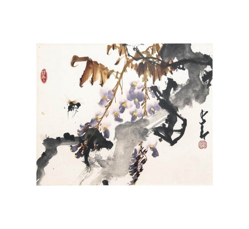    赵少昂 紫藤竹蜂