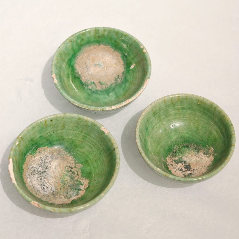 唐或辽金 绿釉茶具一组 - 图14