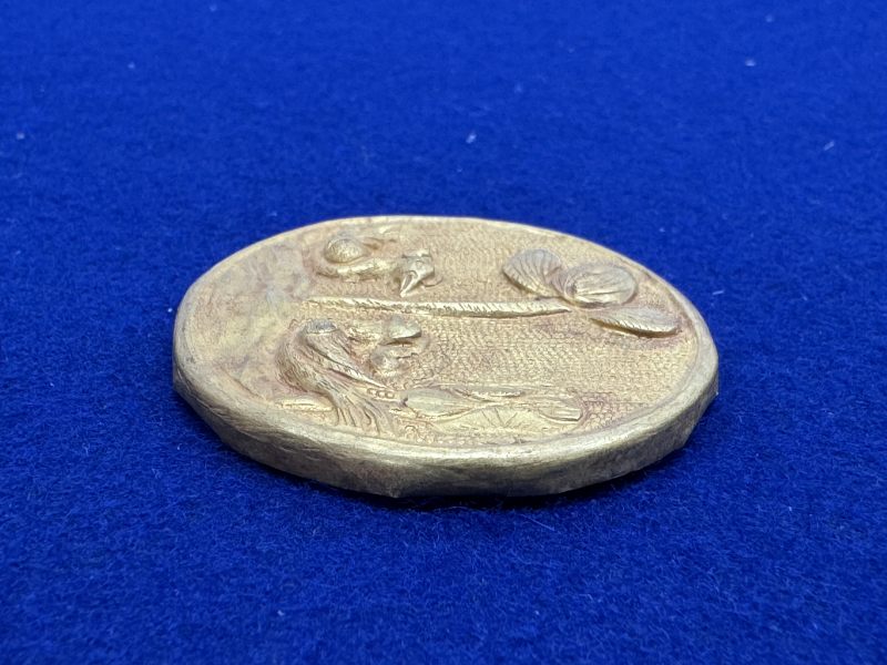 元-明 金質荷塘圖帶板一套十件 - 图29