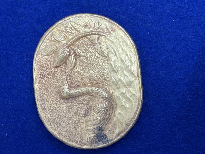 元-明 金質荷塘圖帶板一套十件 - 图51