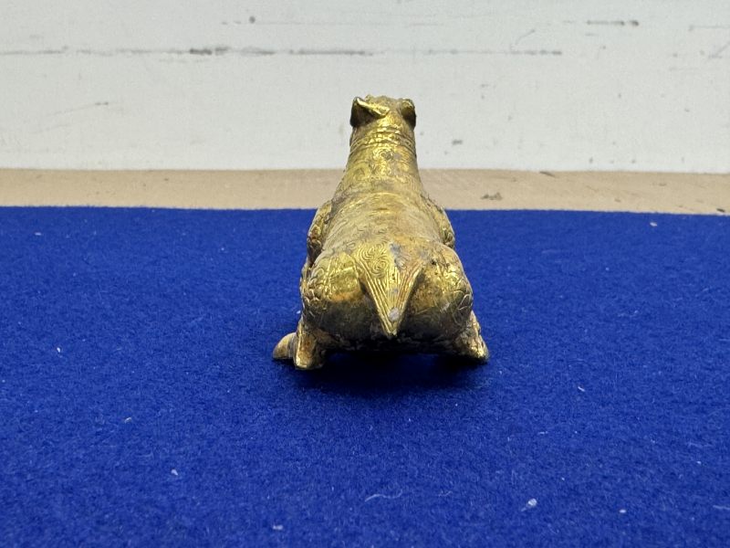 銅貼金箔瑞獸鎮 - 图5