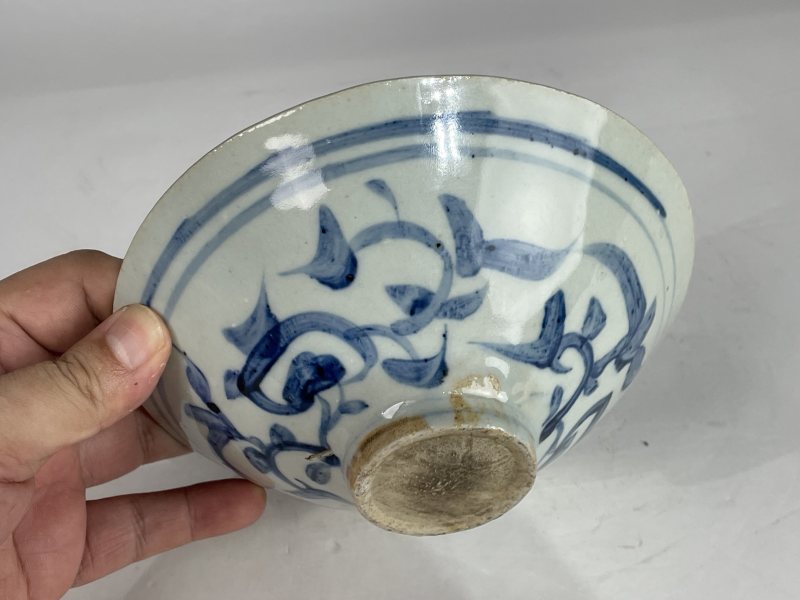 解放后 青花斗笠碗 - 图5