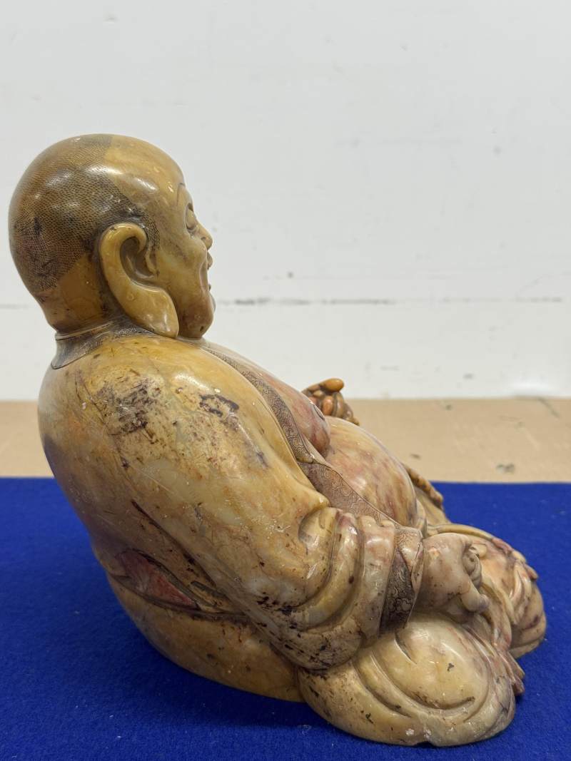 清 壽山石彌勒 - 图5