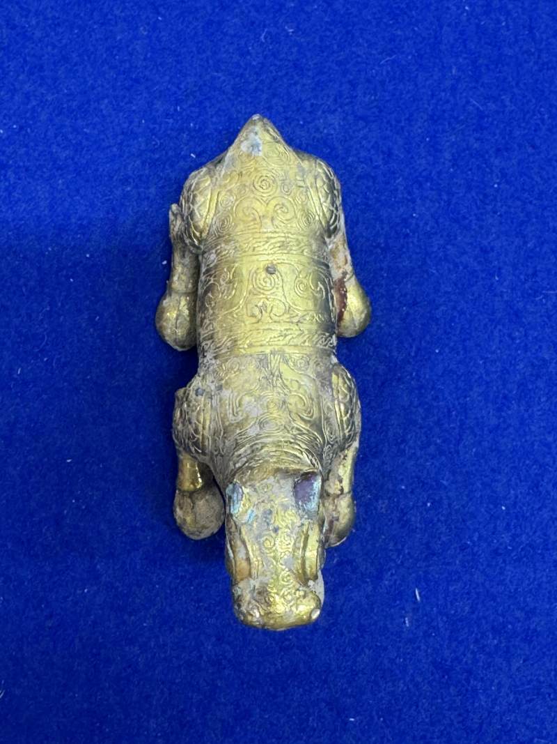 銅貼金箔瑞獸鎮 - 图6