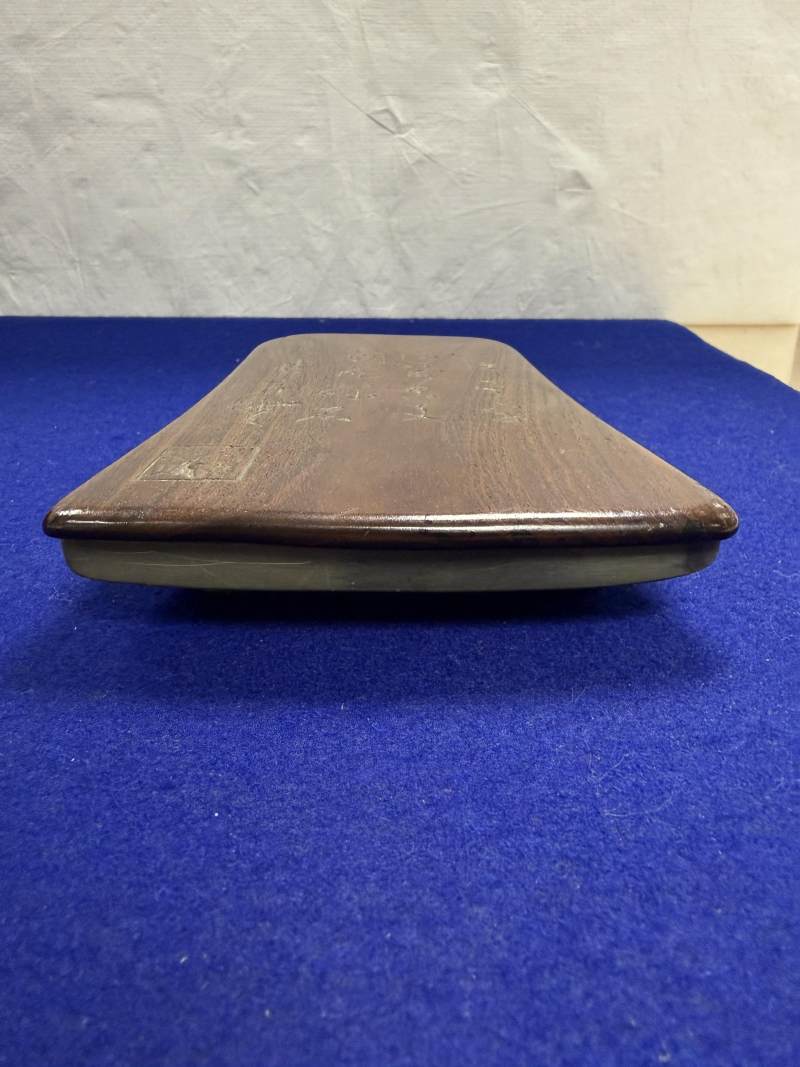 澤庵宗彭藏綠端風字硯 - 图4