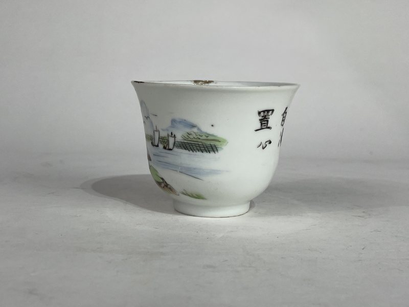民国 粉彩杯 - 图2