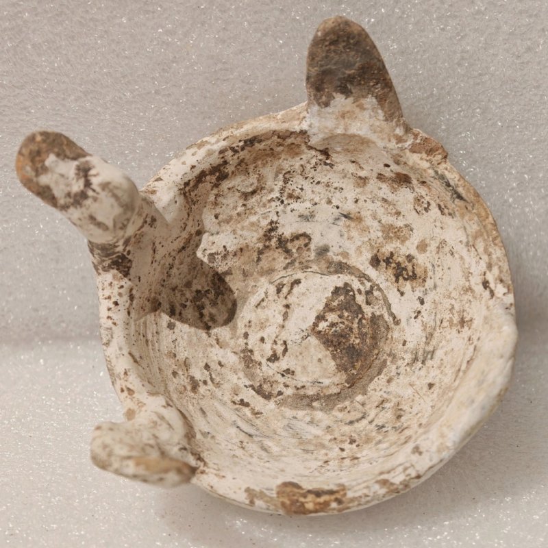 东汉 彩绘灰陶三层多枝灯 - 图39