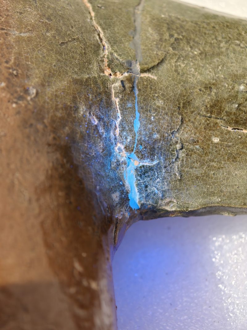 东汉 褐绿釉陶马及牵马俑 - 图25