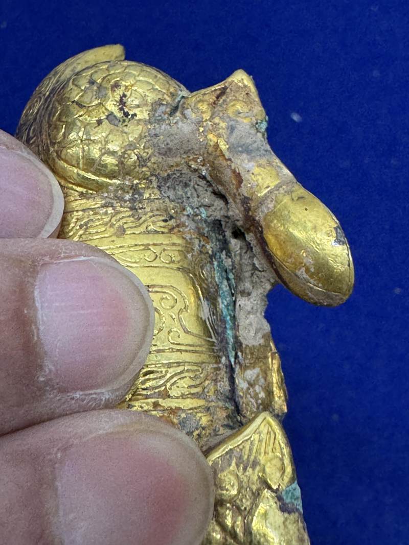 銅貼金箔瑞獸鎮 - 图10