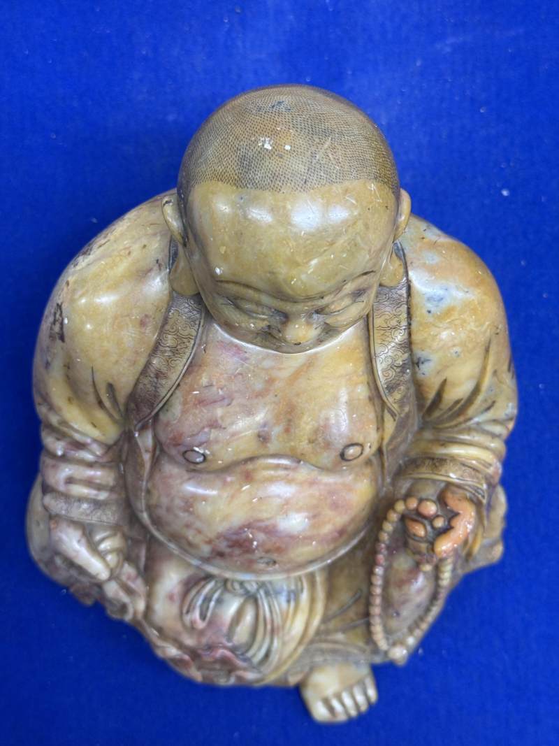 清 壽山石彌勒 - 图6
