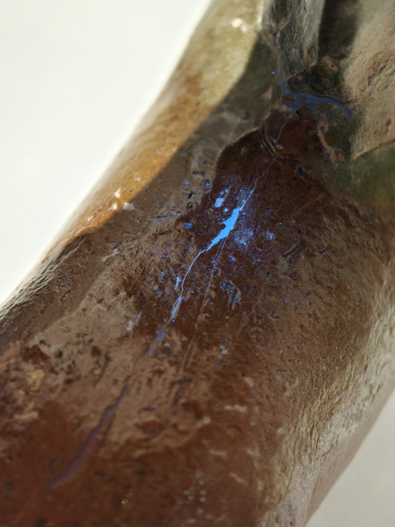 东汉 褐绿釉陶马及牵马俑 - 图26