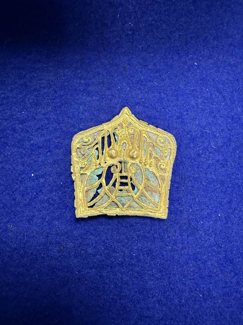 金質蟬紋當盧 - 图2