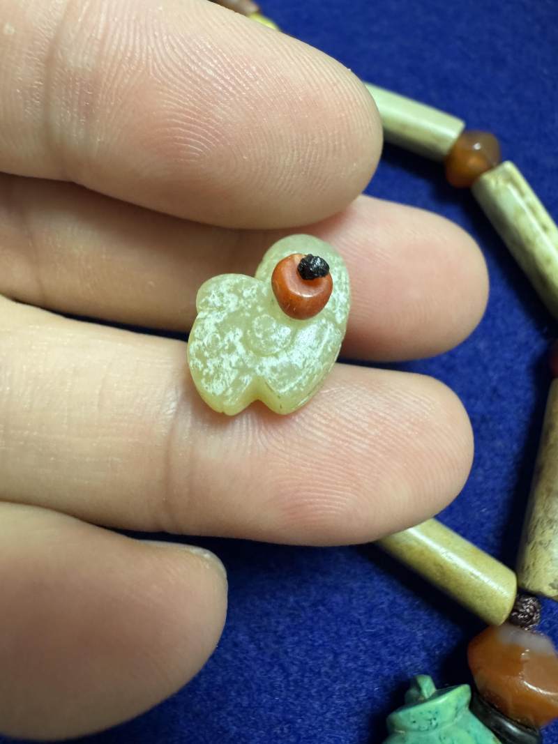 舊玉管、南紅瑪瑙、綠松石串飾 - 图27