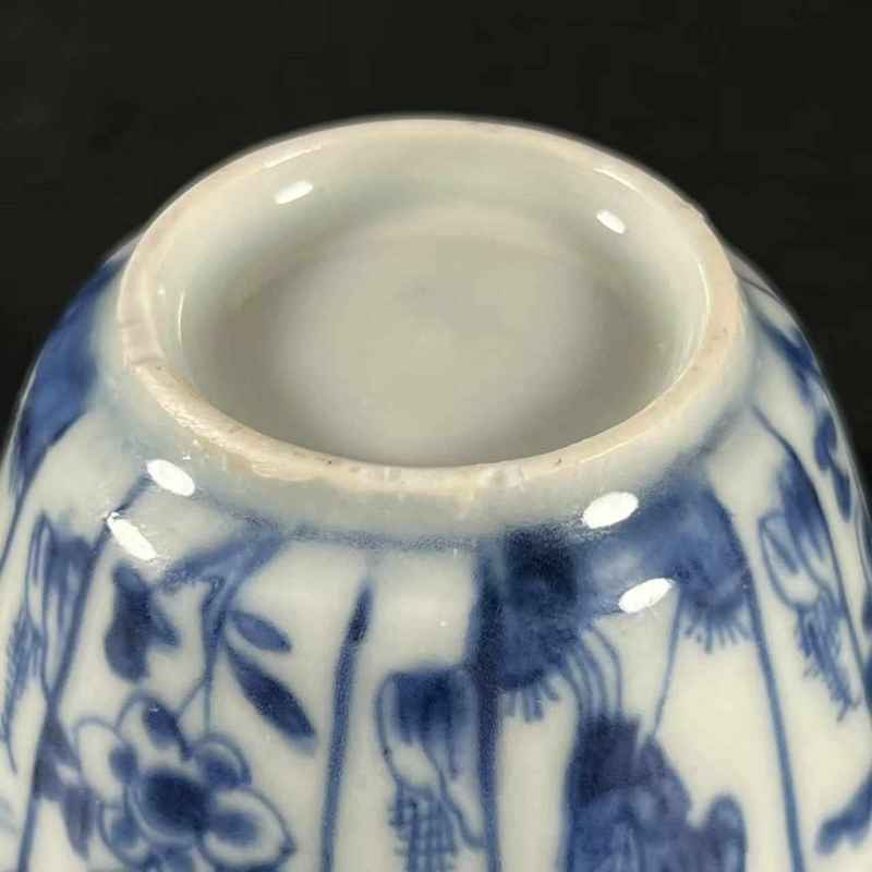 清康熙 青花婴戏图杯碟一套 - 图14