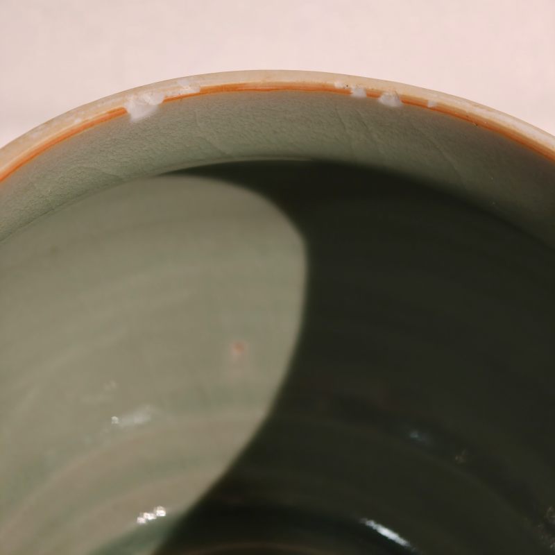 元 龙泉窑青釉瓜棱盖罐 - 图13