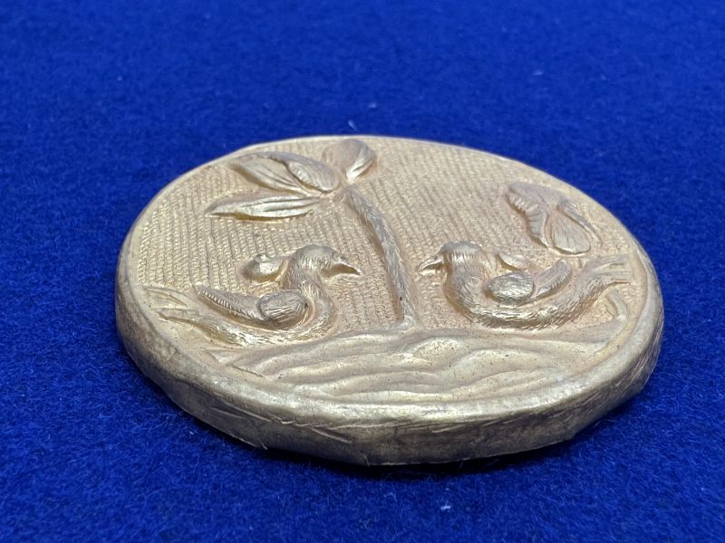 元-明 金質荷塘圖帶板一套十件 - 图34