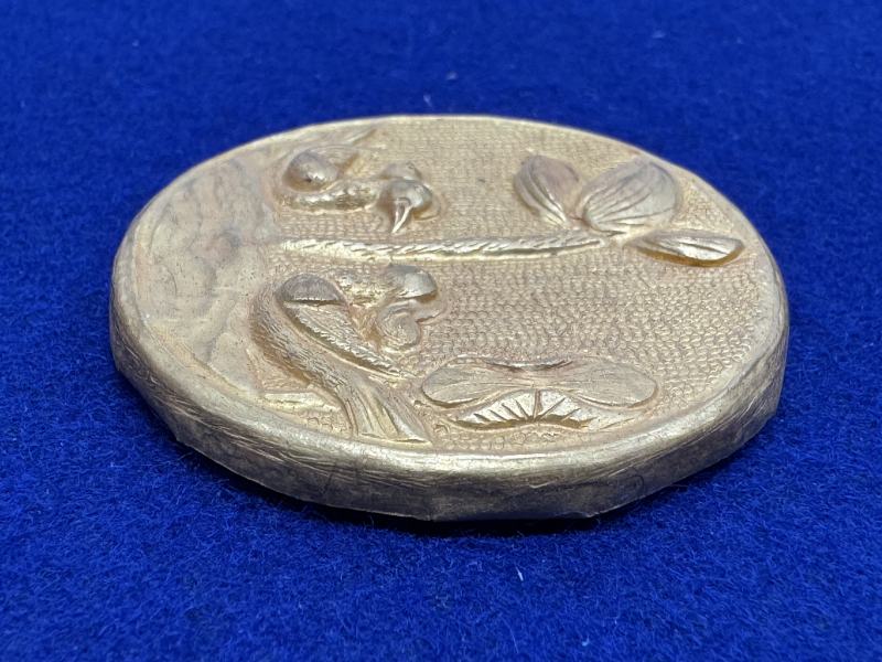 元-明 金質荷塘圖帶板一套十件 - 图35