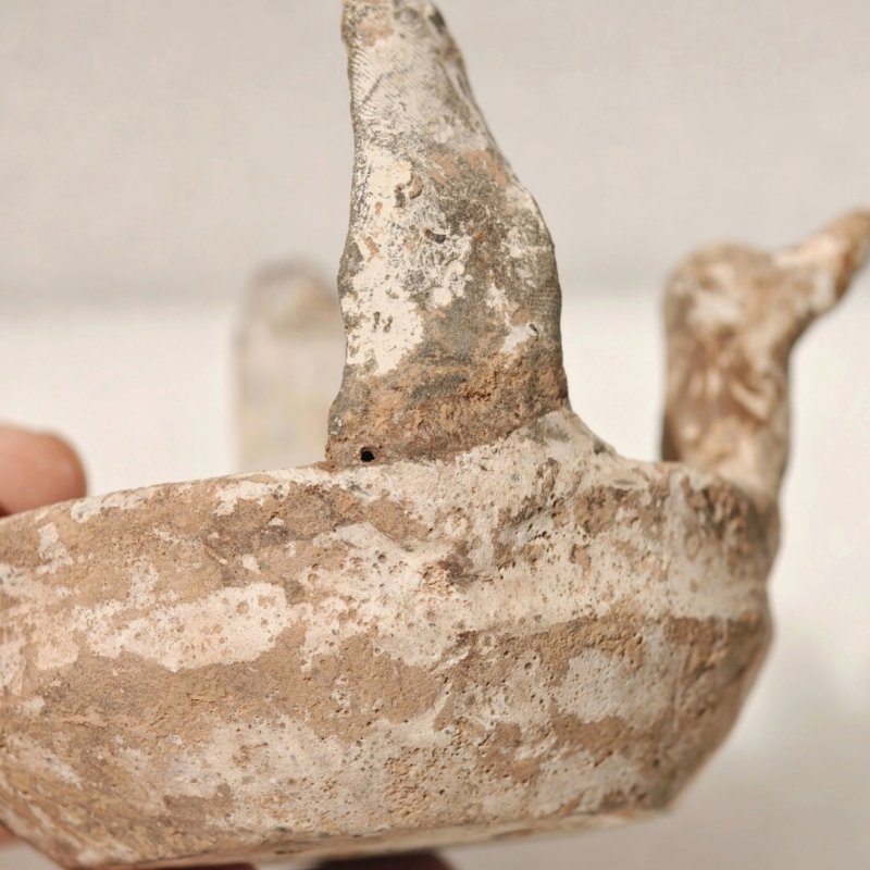东汉 彩绘灰陶三层多枝灯 - 图45