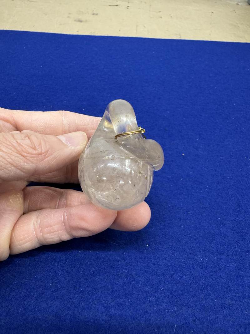 水晶金鏈蓋鵝形水注 - 图4
