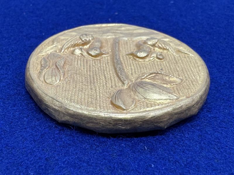 元-明 金質荷塘圖帶板一套十件 - 图36
