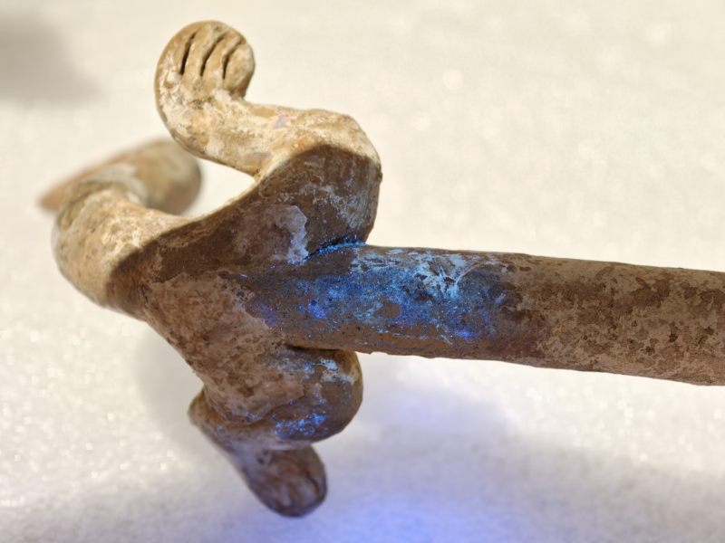 东汉 彩绘灰陶三层多枝灯 - 图135