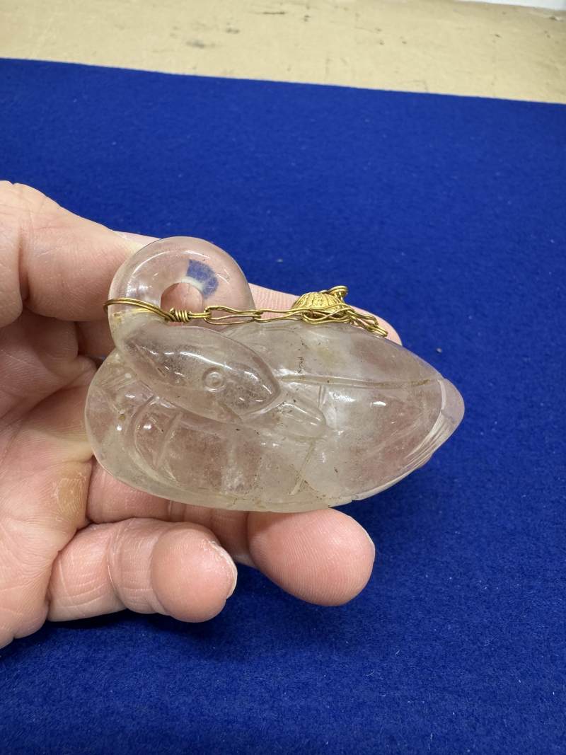 水晶金鏈蓋鵝形水注 - 图5
