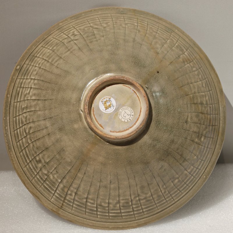 宋至金 耀州窑青釉印花大碗 - 图3