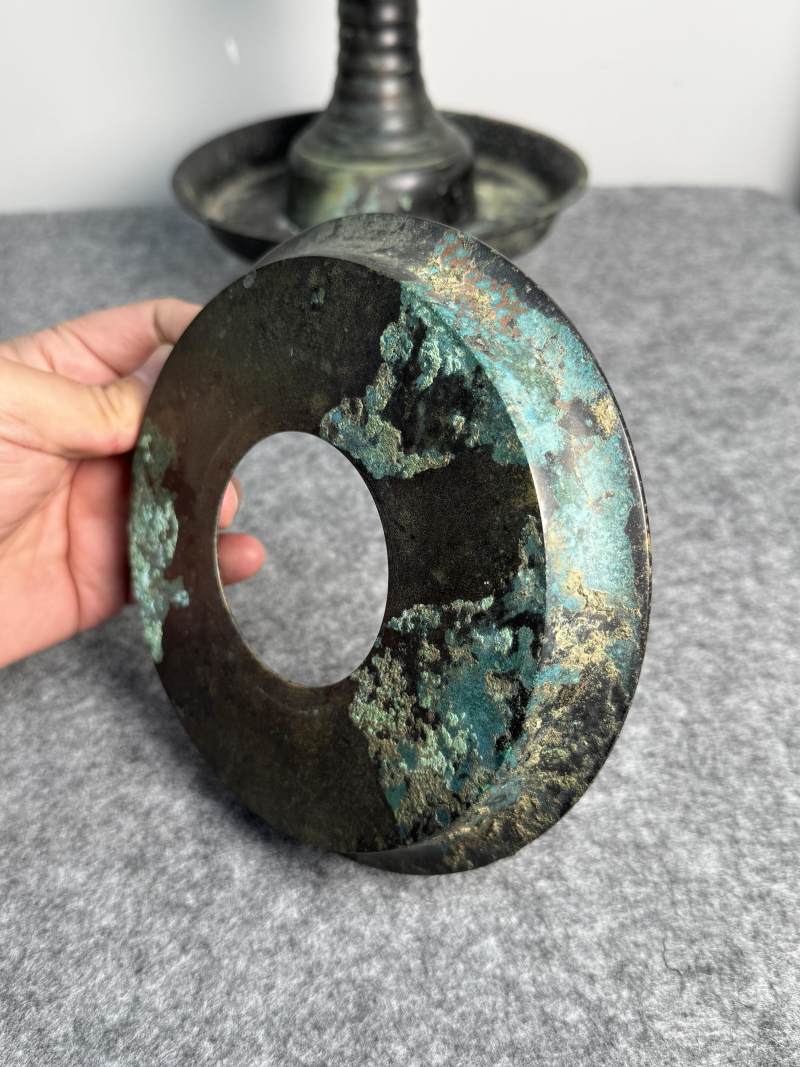 銅盤口燭臺 - 图9