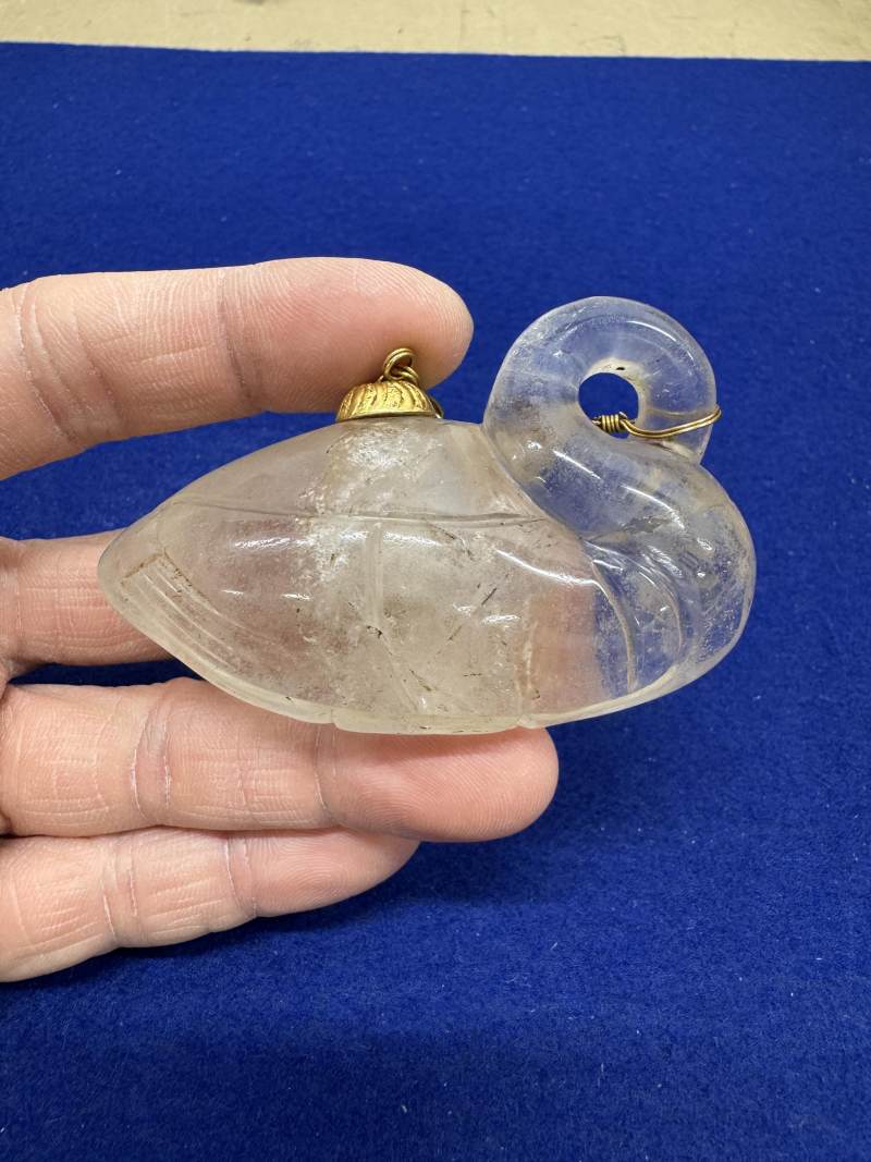 水晶金鏈蓋鵝形水注 - 图7
