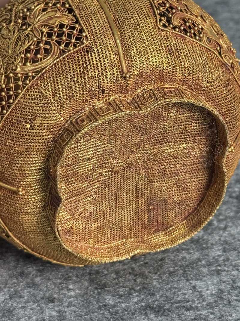 金纍絲龍紋瓶一對 - 图9