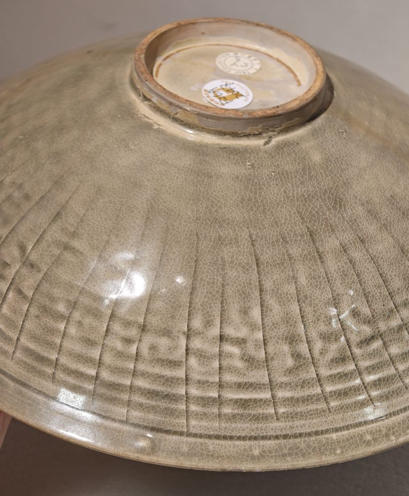 宋至金 耀州窑青釉印花大碗 - 图8