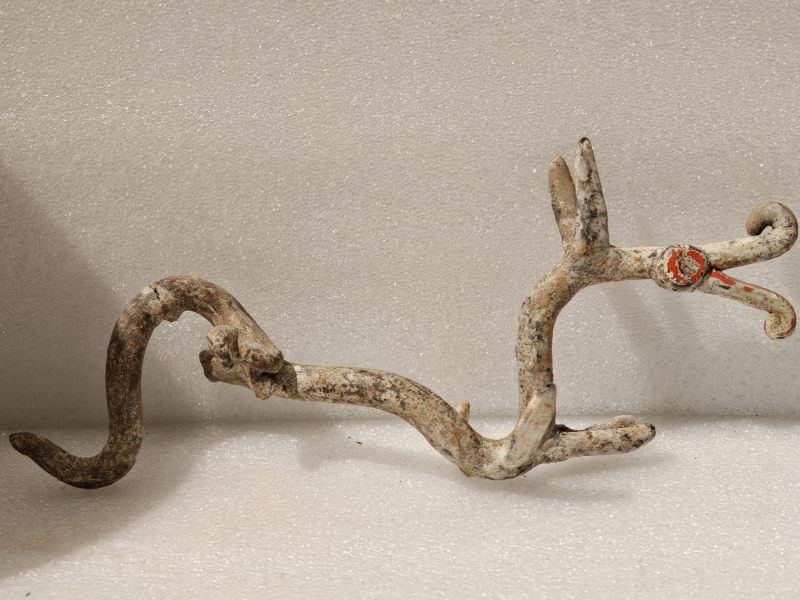 东汉 彩绘灰陶三层多枝灯 - 图142