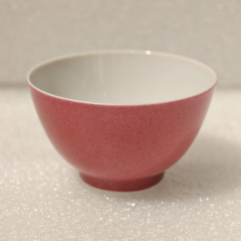 清康熙晚期至雍正早期 胭脂红釉杯 - 图6