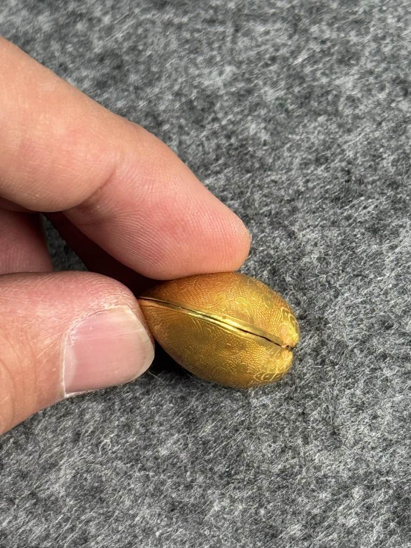 金質花鳥紋貝殼 - 图6