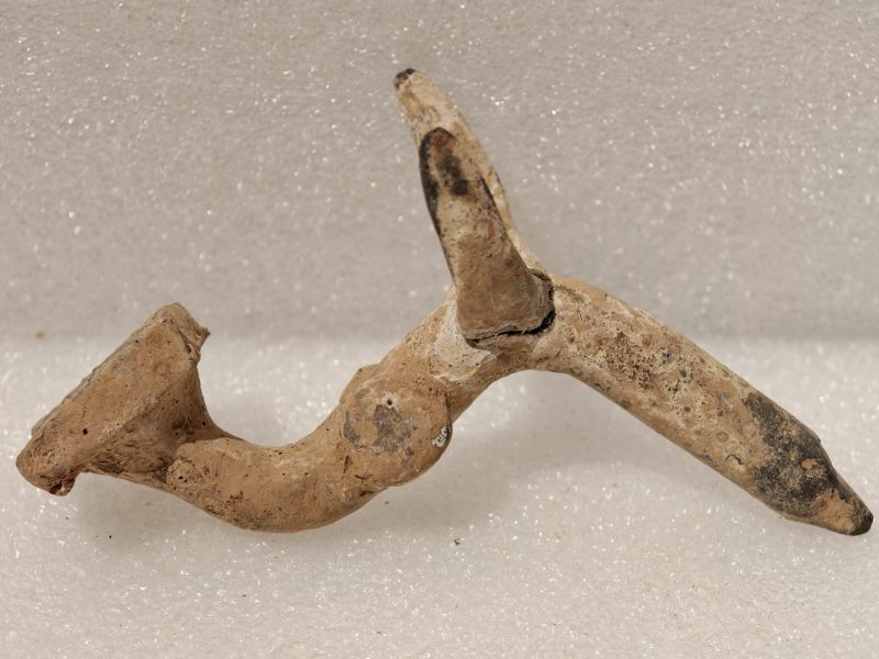 东汉 彩绘灰陶三层多枝灯 - 图60