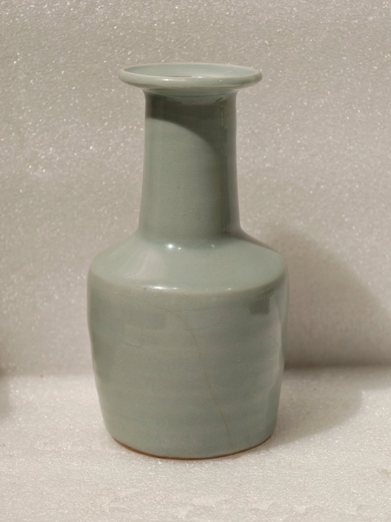 南宋 龙泉窑青釉纸槌瓶 - 图5