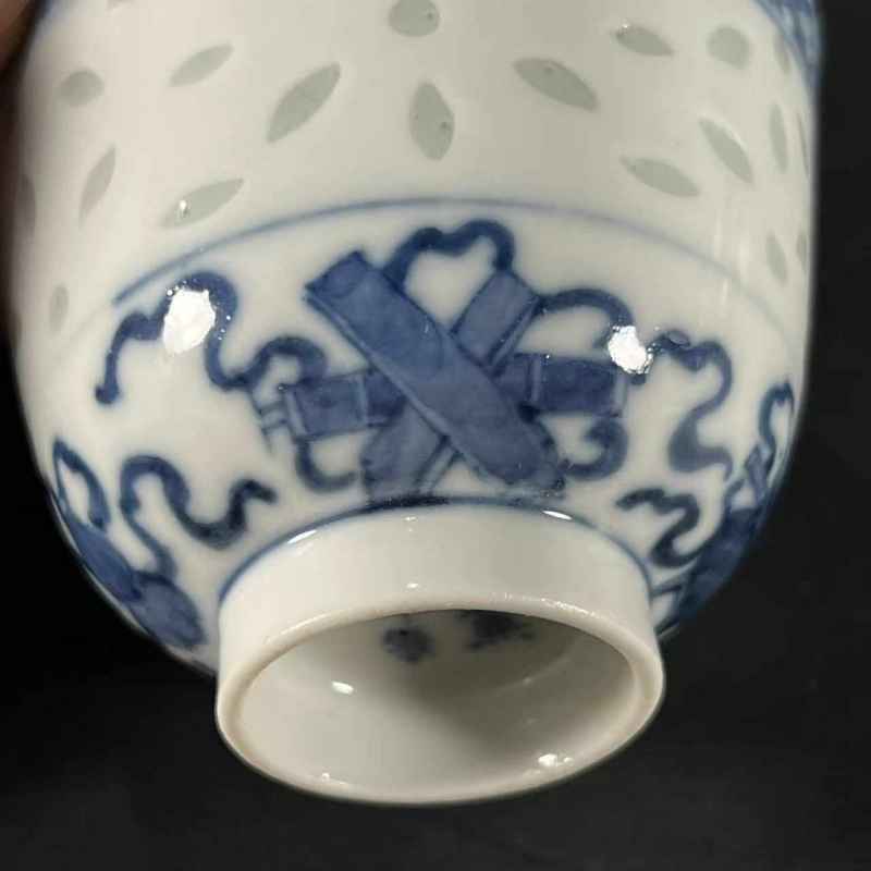 清晚期 玲珑瓷杯 - 图5