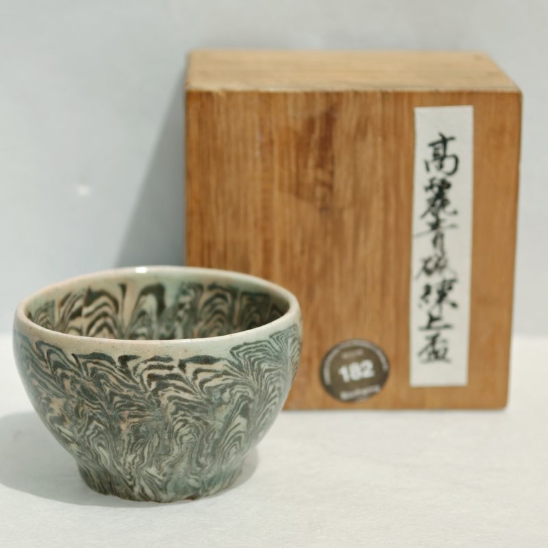 十二世纪 高丽绞胎仿石纹小酒圆 - 图3