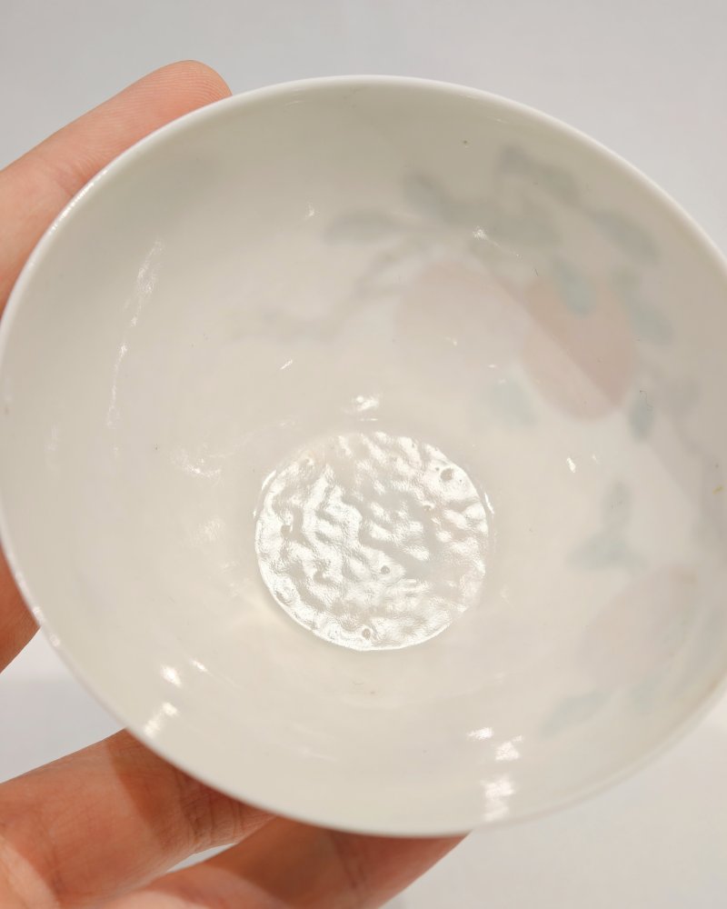 清 粉彩折枝荔枝纹小碗一对 - 图16