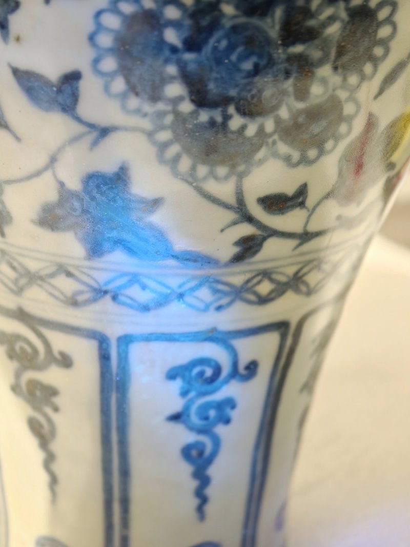 元 青花凤穿花缠枝牡丹纹梅瓶 - 图9