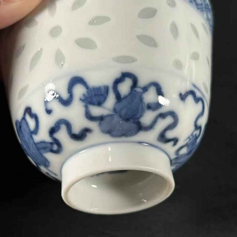 清晚期 玲珑瓷杯 - 图6