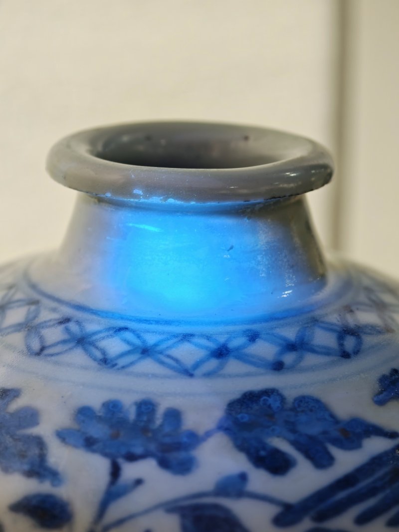 元 青花凤穿花缠枝牡丹纹梅瓶 - 图8