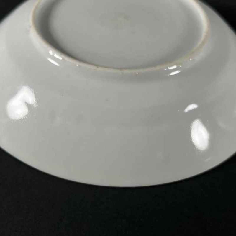 清乾隆 青花花卉纹盘 - 图8