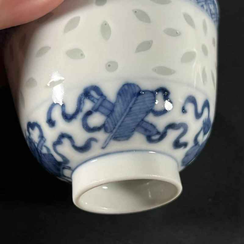 清晚期 玲珑瓷杯 - 图7