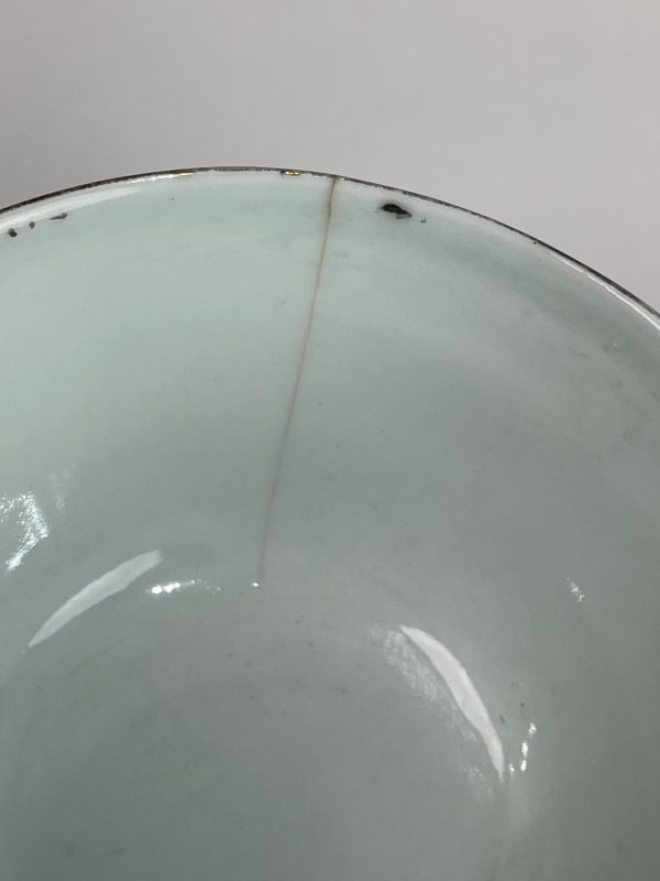 民国 粉彩花卉纹盖碗 - 图6